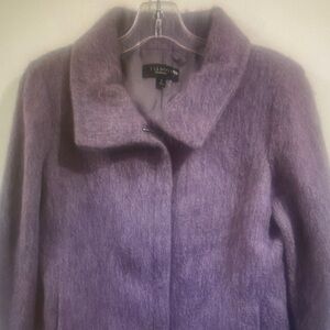 Talbots Jackie Fit Mohair Wool Alpaca Blend Jacket Lavender Size 6